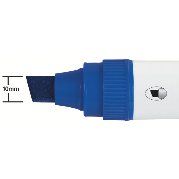 Rotuladores Glide Jumbo Nobo Con Punta Biselada, 4 Unidades Azul