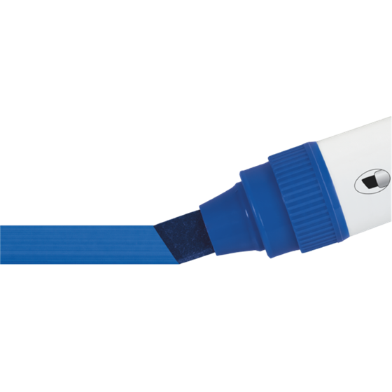 Rotuladores Glide Jumbo Nobo Con Punta Biselada, 4 Unidades Azul