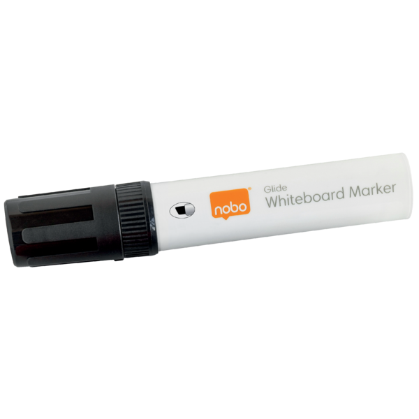 Rotuladores Glide Jumbo Nobo Con Punta Biselada, 4 Unidades Negro