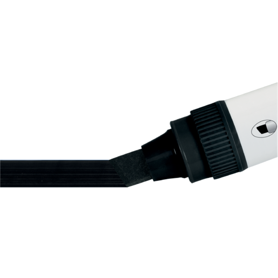 Rotuladores Glide Jumbo Nobo Con Punta Biselada, 4 Unidades Negro