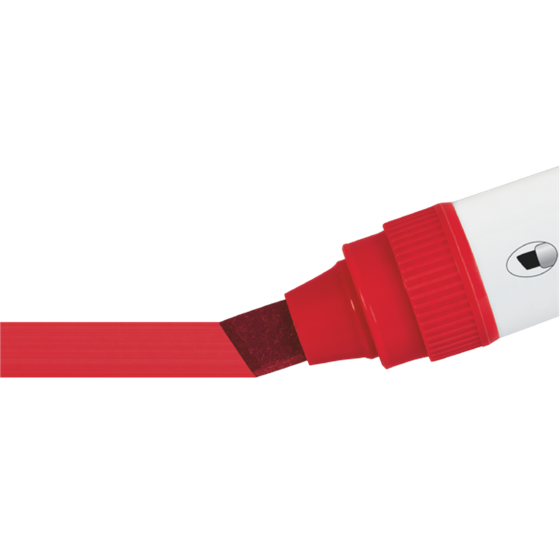 Rotuladores Glide Jumbo Nobo Con Punta Biselada, 4 Unidades Rojo