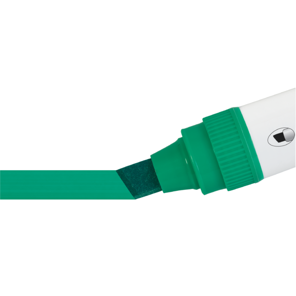 Rotuladores Glide Jumbo Nobo Con Punta Biselada, 4 Unidades Verde