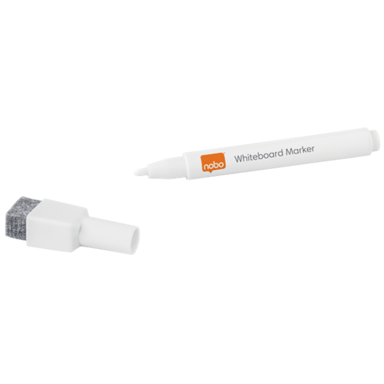 Rotuladores Para Pizarra De Borrado En Seco De Punta Fina, Pack De 6 Blanco