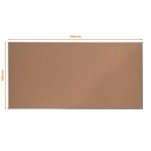 Tablero De Anuncios De Corcho Nobo Essence De 2000X1000 Mm Natural