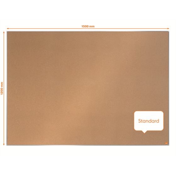 Tablero De Anuncios De Corcho Nobo Impression Pro De 1500X1200 Mm Natural