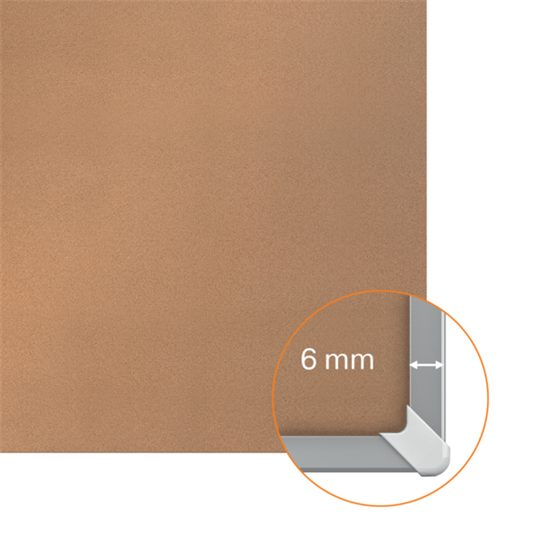 Tablero De Anuncios De Corcho Nobo Impression Pro De 1500X1200 Mm Natural