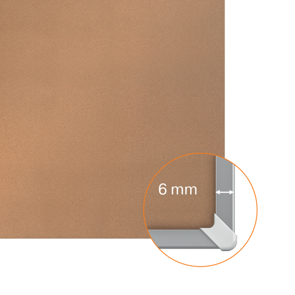 Tablero De Anuncios De Corcho Nobo Impression Pro De 1500X1200 Mm Natural