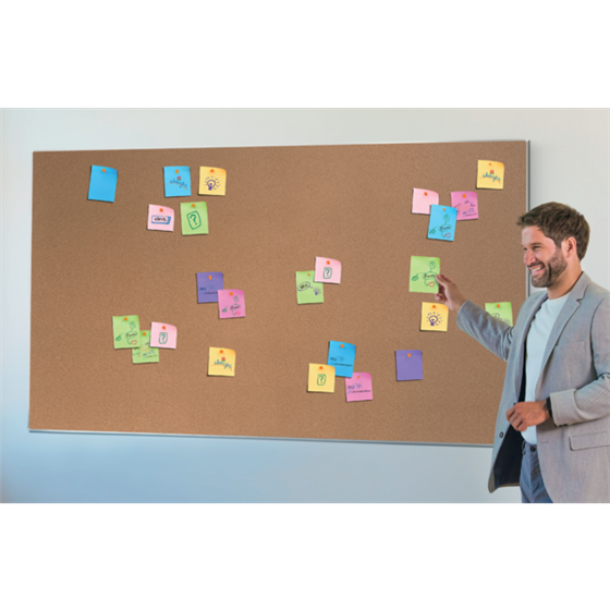 Tablero De Anuncios De Corcho Nobo Impression Pro De 600X450 Mm Natural