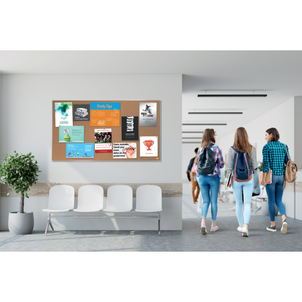 Tablero De Anuncios De Corcho Nobo Impression Pro De 600X450 Mm Natural