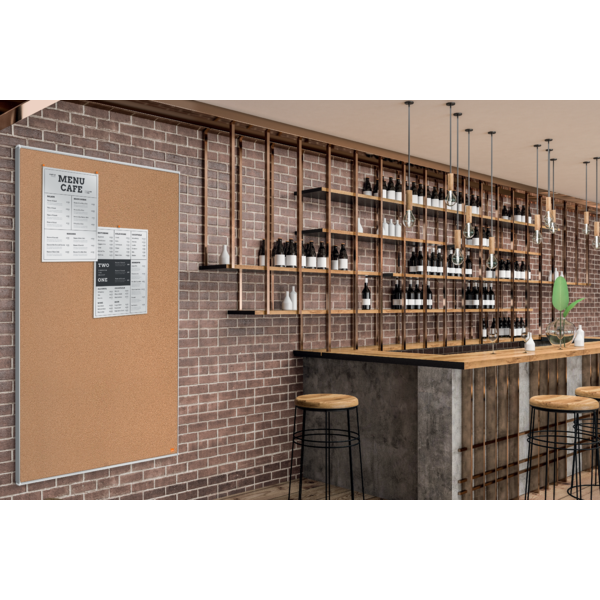 Tablero De Anuncios De Corcho Nobo Impression Pro De 600X450 Mm Natural