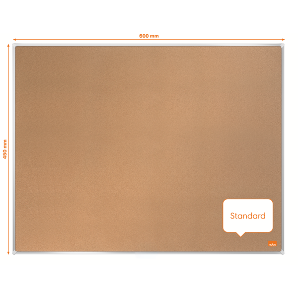 Tablero De Anuncios De Corcho Nobo Impression Pro De 600X450 Mm Natural