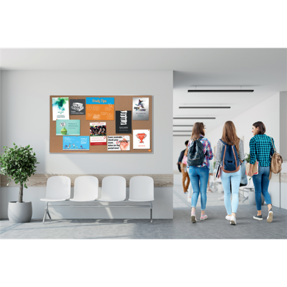 Tablero De Anuncios De Corcho Nobo Impression Pro De 900X600 Mm Natural