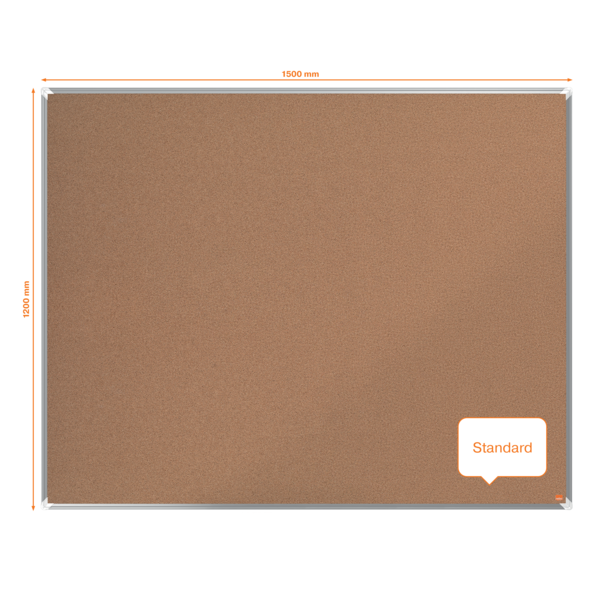 Tablero De Anuncios De Corcho Nobo Premium Plus De 1500X1200Mm Natural