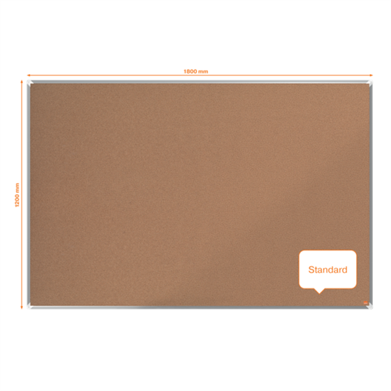 Tablero De Anuncios De Corcho Nobo Premium Plus De 1800X1200Mm Natural