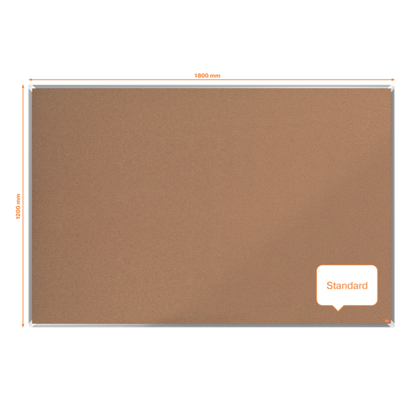 Tablero De Anuncios De Corcho Nobo Premium Plus De 1800X1200Mm Natural