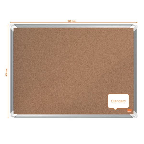 Tablero De Anuncios De Corcho Nobo Premium Plus De 600X450Mm Natural