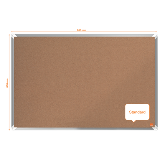Tablero De Anuncios De Corcho Nobo Premium Plus De 900X600Mm Natural