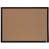 Tablero De Anuncios De Corcho Pequeño De Nobo Con Marco Negro, 585X430Mm Natural