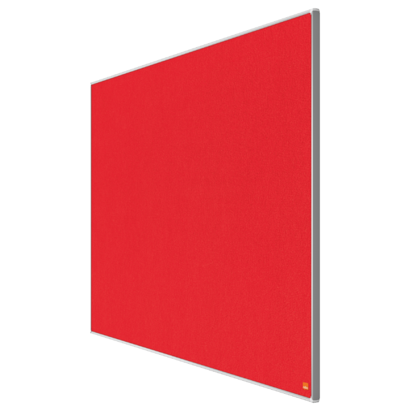 Tablero De Anuncios De Fieltro De Formato Panorámico Nobo Impression Pro De 1220X690 Mm Rojo