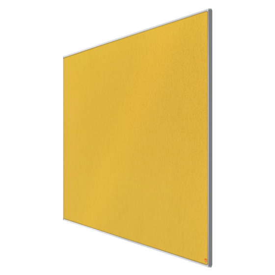Tablero De Anuncios De Fieltro De Formato Panorámico Nobo Impression Pro De 1550X870 Mm Amarillo
