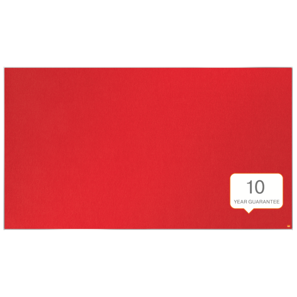 Tablero De Anuncios De Fieltro De Formato Panorámico Nobo Impression Pro De 1880X1060 Mm Rojo