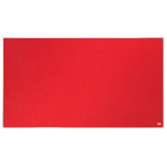 Tablero De Anuncios De Fieltro De Formato Panorámico Nobo Impression Pro De 890X500 Mm Rojo