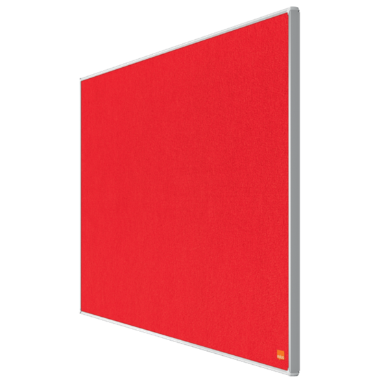 Tablero De Anuncios De Fieltro De Formato Panorámico Nobo Impression Pro De 890X500 Mm Rojo
