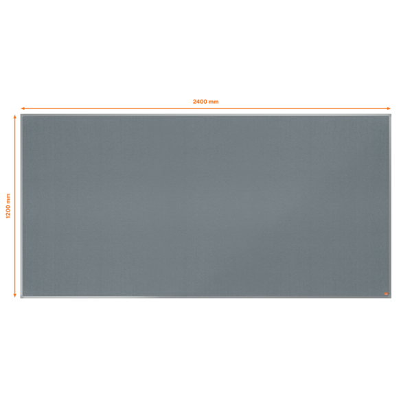 Tablero De Anuncios De Fieltro Nobo Essence De 2400X1200 Mm Gris