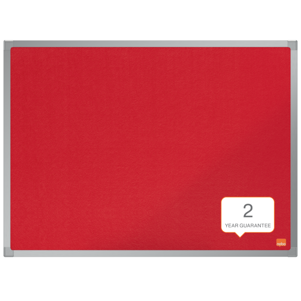 Tablero De Anuncios De Fieltro Nobo Essence De 600X450 Mm Rojo
