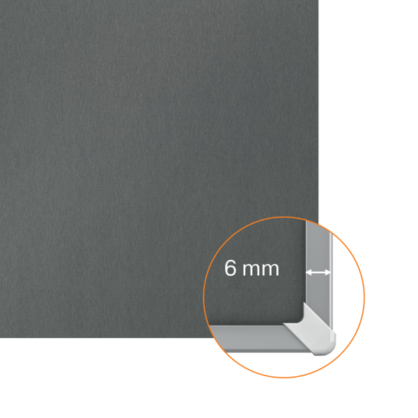 Tablero De Anuncios De Fieltro Nobo Impression Pro De 1800X1200 Mm Gris