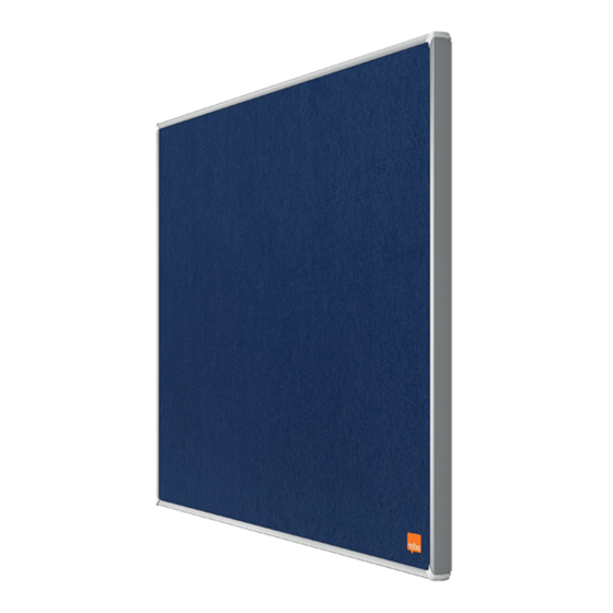 Tablero De Anuncios De Fieltro Nobo Impression Pro De 600X450 Mm Azul