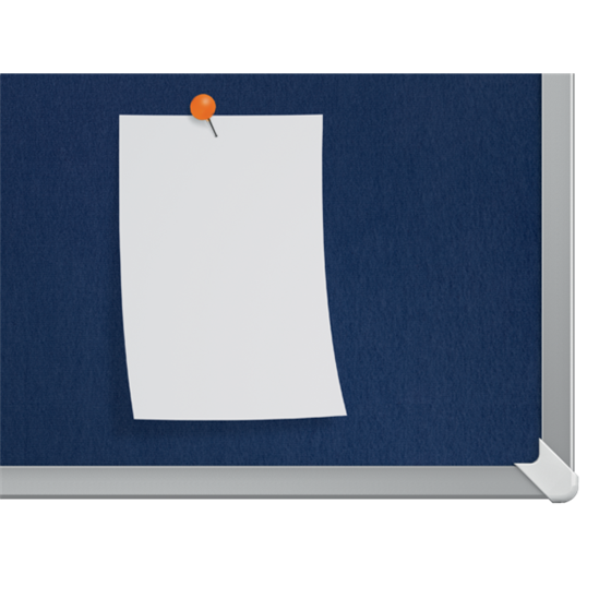 Tablero De Anuncios De Fieltro Nobo Impression Pro De 600X450 Mm Azul