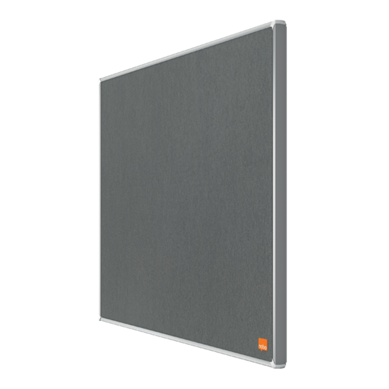 Tablero De Anuncios De Fieltro Nobo Impression Pro De 600X450 Mm Gris