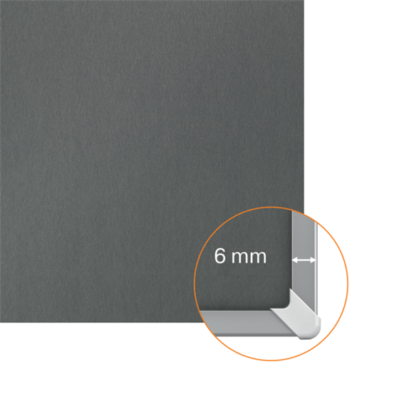 Tablero De Anuncios De Fieltro Nobo Impression Pro De 600X450 Mm Gris