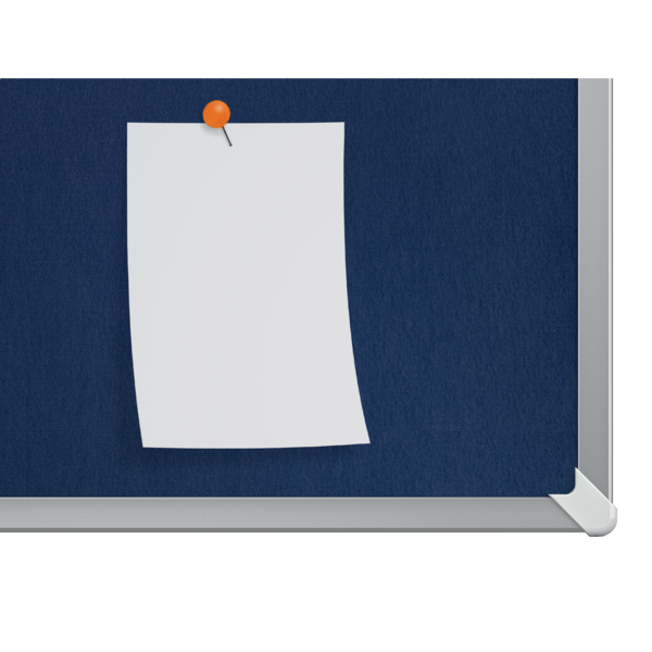 Tablero De Anuncios De Fieltro Nobo Impression Pro De 900X600 Mm Azul
