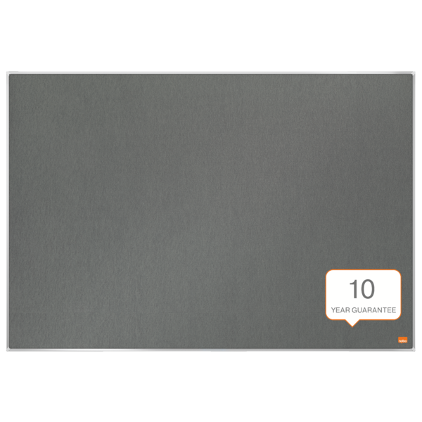 Tablero De Anuncios De Fieltro Nobo Impression Pro De 900X600 Mm Gris