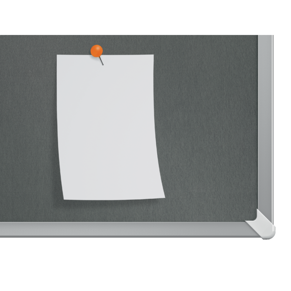 Tablero De Anuncios De Fieltro Nobo Impression Pro De 900X600 Mm Gris