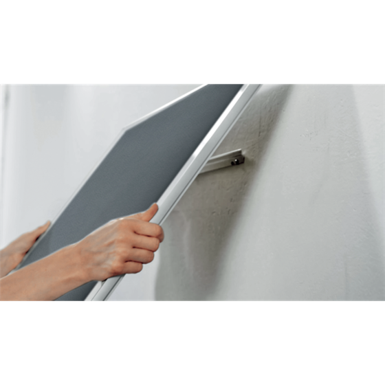 Tablero De Anuncios De Fieltro Nobo Impression Pro De 900X600 Mm Gris