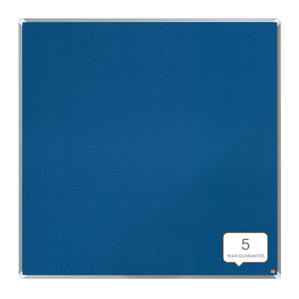 Tablero De Anuncios De Fieltro Nobo Premium Plus 1200X1200 Mm Azul