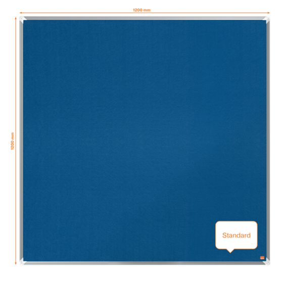 Tablero De Anuncios De Fieltro Nobo Premium Plus 1200X1200 Mm Azul
