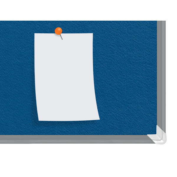 Tablero De Anuncios De Fieltro Nobo Premium Plus 1200X1200 Mm Azul