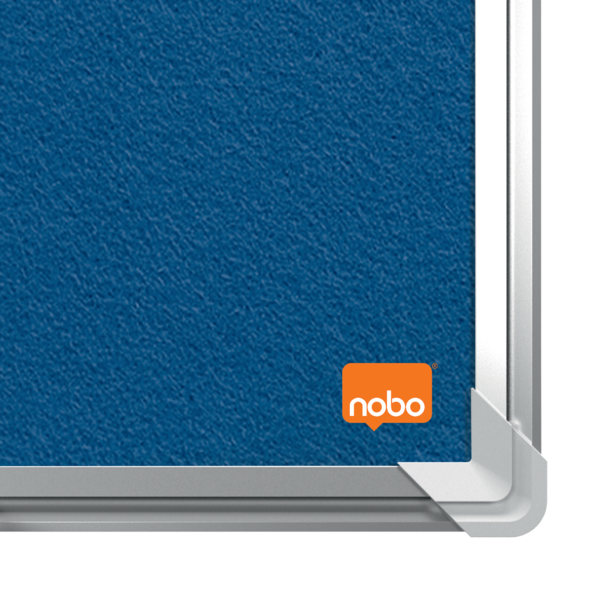 Tablero De Anuncios De Fieltro Nobo Premium Plus 1200X1200 Mm Azul