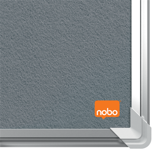 Tablero De Anuncios De Fieltro Nobo Premium Plus 1200X1200 Mm Gris