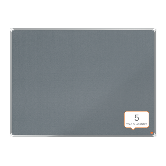 Tablero De Anuncios De Fieltro Nobo Premium Plus 1200X900 Mm Gris