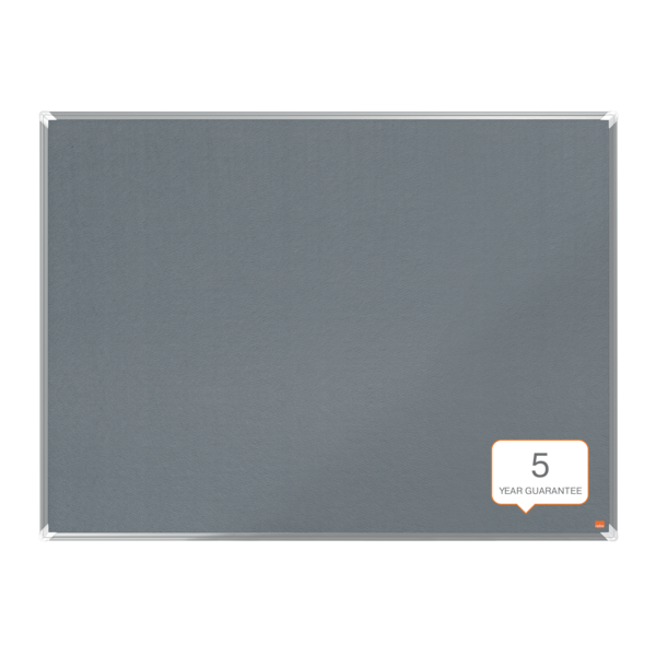 Tablero De Anuncios De Fieltro Nobo Premium Plus 1200X900 Mm Gris