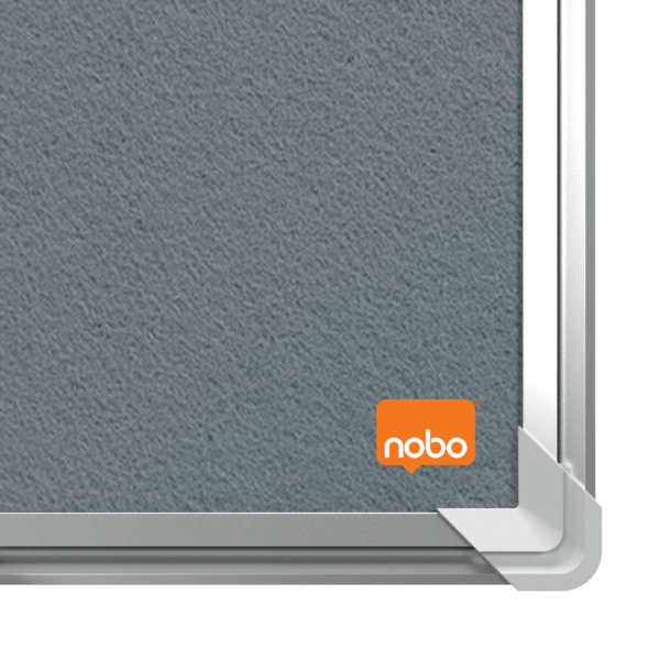 Tablero De Anuncios De Fieltro Nobo Premium Plus 1200X900 Mm Gris