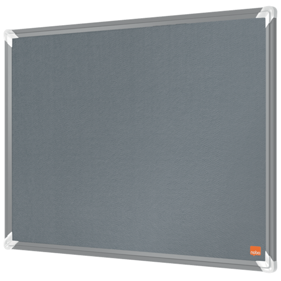 Tablero De Anuncios De Fieltro Nobo Premium Plus De 600X450Mm Gris