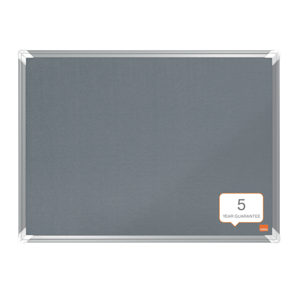 Tablero De Anuncios De Fieltro Nobo Premium Plus De 600X450Mm Gris