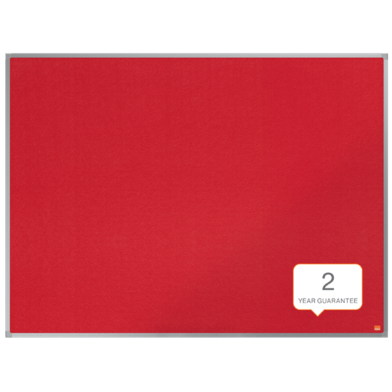 Tablero De Noticias De Fieltro Nobo Essence 1200X900Mm Rojo