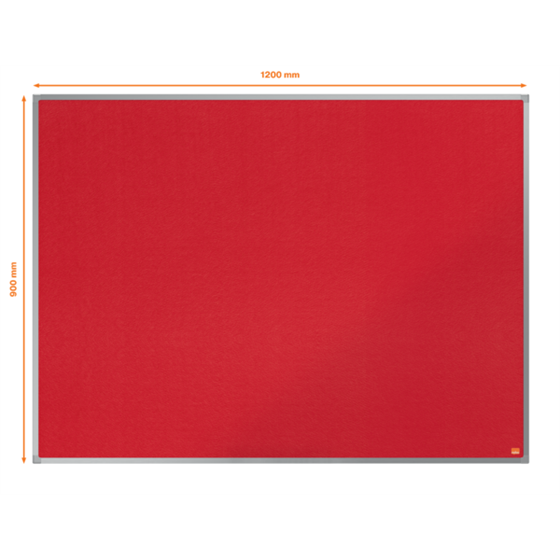 Tablero De Noticias De Fieltro Nobo Essence 1200X900Mm Rojo